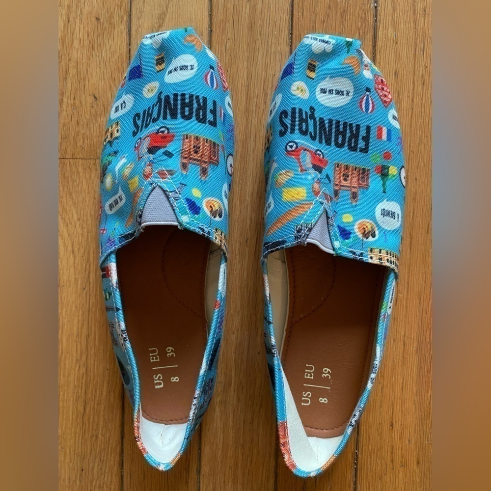 🌷🌷3/$15 Français Graphic Canvas Flat 8 - Picture 3 of 6